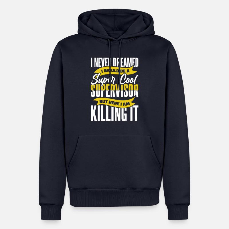Supervisor Beruf - Männer Premium Bio Hoodie - Navy
