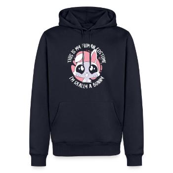 Lapin lapin animal de compagnie lapin - Sweat à capuche Premium bio Homme - bleu marine - Devant - Nico (187cm)