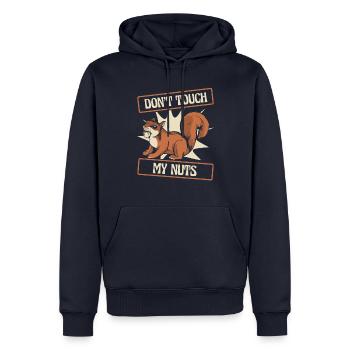 Squirrel Animal - Men’s Premium Organic Hoodie - navy - Front - Nico (187cm)