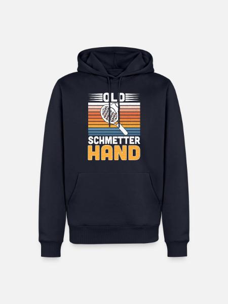 Old Schmetter Hand - Männer Premium Bio Hoodie - Navy