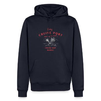 Kreuzfahrt Kreuzfahrtschiff Urlaub Reise Boot - Männer Premium Bio Hoodie - Navy - Vorne - Nico (187cm)