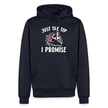 Nur die Spitze Ich verspreche Tattooist Tattooing - Männer Premium Bio Hoodie - Navy - Vorne - Nico (187cm)