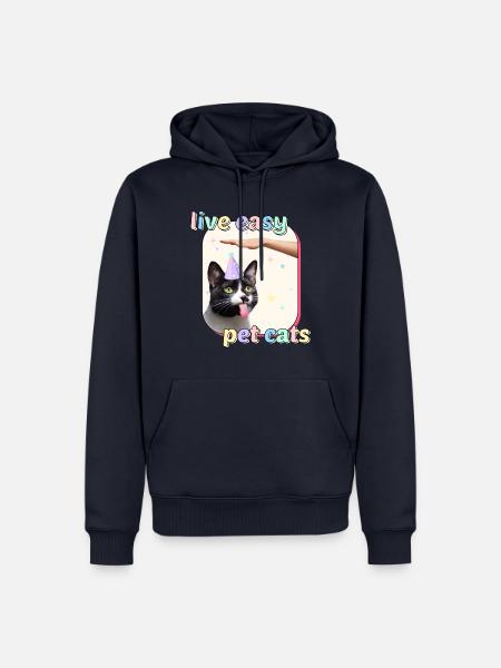 Katzen Meme - Bad Luck Pet Cats - Männer Premium Bio Hoodie - Navy