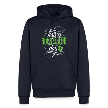 Eco-friendly Earth Planet Save Earth Day - Men’s Premium Organic Hoodie - navy - Front - Nico (187cm)