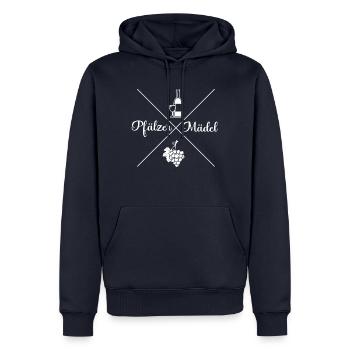 Pfalz Pfälzer Rheinland Pfalz - Männer Premium Bio Hoodie - Navy - Vorne - Nico (187cm)