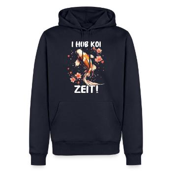 Koi Fisch Japanische Karpfen Teich Fisch Kois - Männer Premium Bio Hoodie - Navy - Vorne - Nico (187cm)