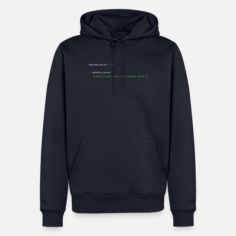 Programmierer Informatiker Nerd Softwareingenieur - Männer Premium Bio Hoodie - Navy