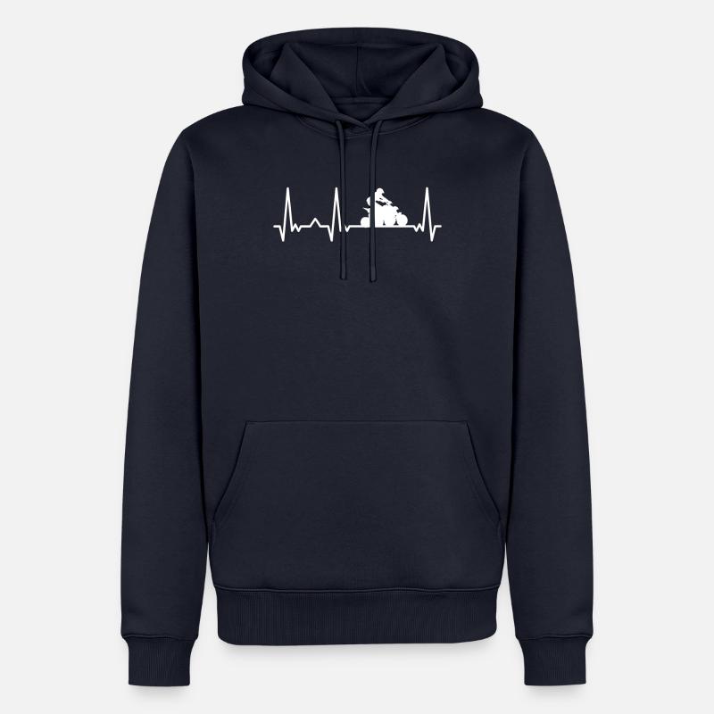 Quad Quad Riders VTT Quad - Sweat à capuche Premium bio Homme - bleu marine