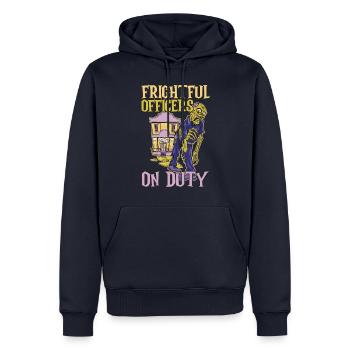 Schreckliche Polizisten im Dienst Polizist Hallowe - Männer Premium Bio Hoodie - Navy - Vorne - Nico (187cm)