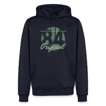 42nd Birthday Vintage 1984 42 Years Gift - Men’s Premium Organic Hoodie - navy - Front - Nico (187cm)