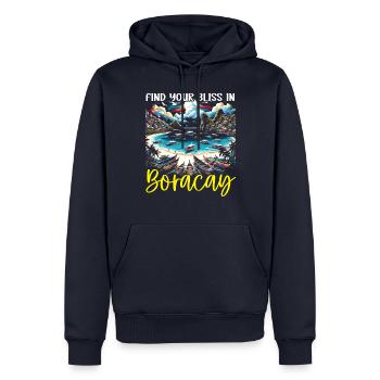 Boracay Philippinen Sommerurlaub Boaracay Beach - Männer Premium Bio Hoodie - Navy - Vorne - Nico (187cm)