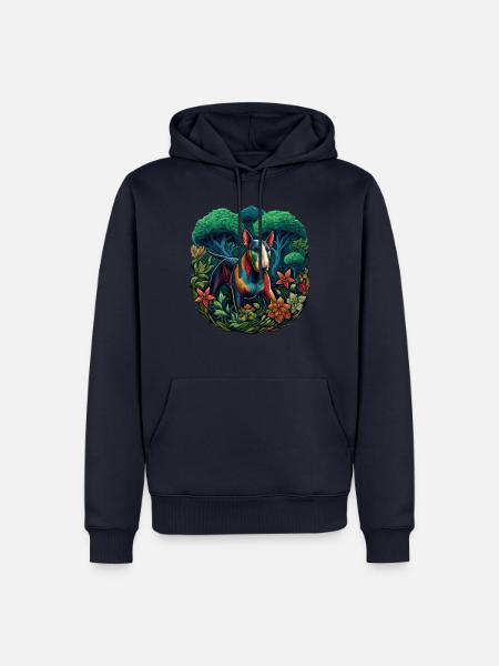 Bullterrier - Männer Premium Bio Hoodie - Navy