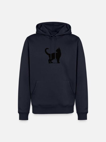 Ich liebe Katzen - Männer Premium Bio Hoodie - Navy