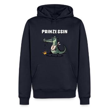 Carnaval Princesse Crocodile Drôle Cologne Alaaf - Sweat à capuche Premium bio Homme - bleu marine - Devant - Nico (187cm)