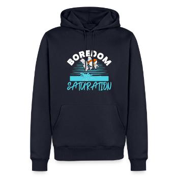 Boredom Satiety Aquarian Fish Keeping Goldf - Men’s Premium Organic Hoodie - navy - Front - Nico (187cm)
