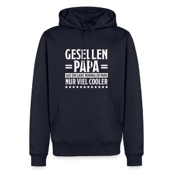 Geselle Lustiger Spruch Gesellenprüfung Geschenk - Männer Premium Bio Hoodie - Navy - Vorne - Nico (187cm)