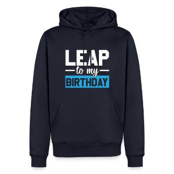 Happy Birthday Schaltjahr 29. Februar Schalttag - Männer Premium Bio Hoodie - Navy - Vorne - Nico (187cm)
