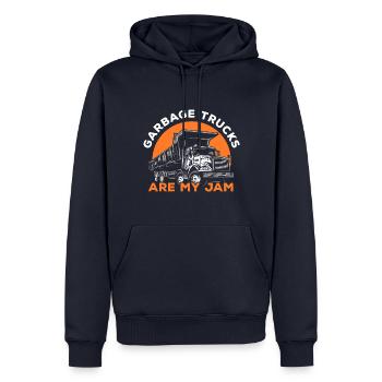 Garbage Trucks Are My Jam Trash Collector Waste - Männer Premium Bio Hoodie - Navy - Vorne - Nico (187cm)