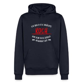 Koch Lustiger Spruch Beruf Gastronomie Geschenk - Männer Premium Bio Hoodie - Navy - Vorne - Nico (187cm)