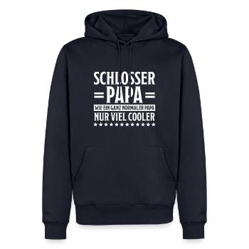 Schlosser Beruf Lustiger Spruch Schlosser Geschenk - Männer Premium Bio Hoodie - Navy - Vorne - Nico (187cm)