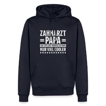 Zahnarzt Lustiger Spruch Job Zahnmedizin Geschenk - Männer Premium Bio Hoodie - Navy - Vorne - Nico (187cm)