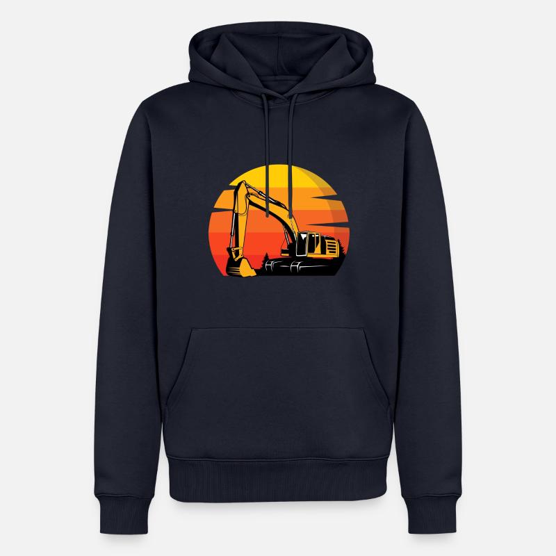 Baggerfahrer Baggerfahrer - Männer Premium Bio Hoodie - Navy