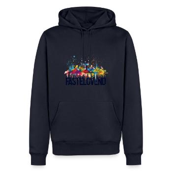 Köln Kölle Karneval Gebützt Kölle Alaaf Jeck Party - Männer Premium Bio Hoodie - Navy - Vorne - Nico (187cm)