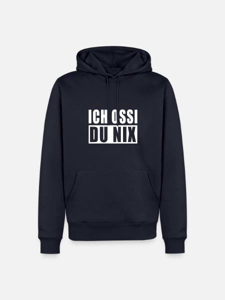 Ich Ossi Du nix - Männer Premium Bio Hoodie - Navy