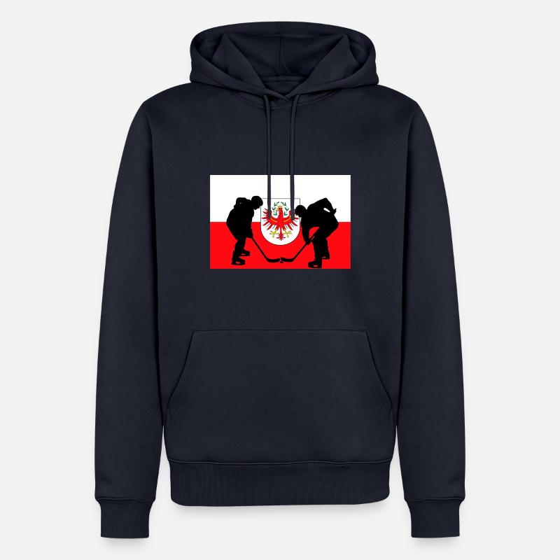 Drapeau du Tyrol du Sud - Sweat à capuche Premium bio Homme - bleu marine