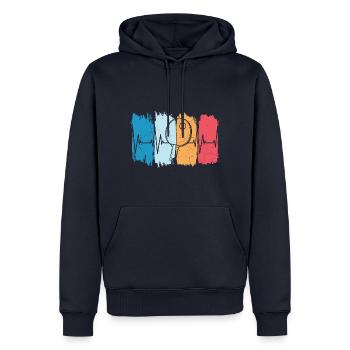 Table Tennis Ping Pong - Men’s Premium Organic Hoodie - navy - Front - Nico (187cm)