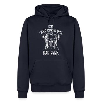 Cane Corso Chien Propriétaire De Chien Disant Papa Cadeau - Sweat à capuche Premium bio Homme - bleu marine - Devant - Nico (187cm)