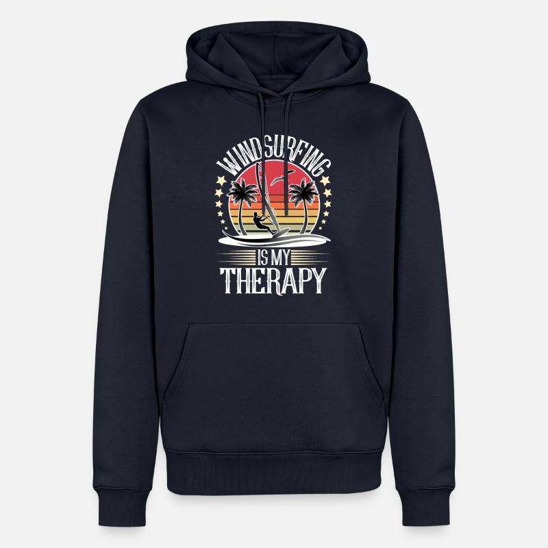 Windsurfen Windsurfer Windsurf - Männer Premium Bio Hoodie - Navy