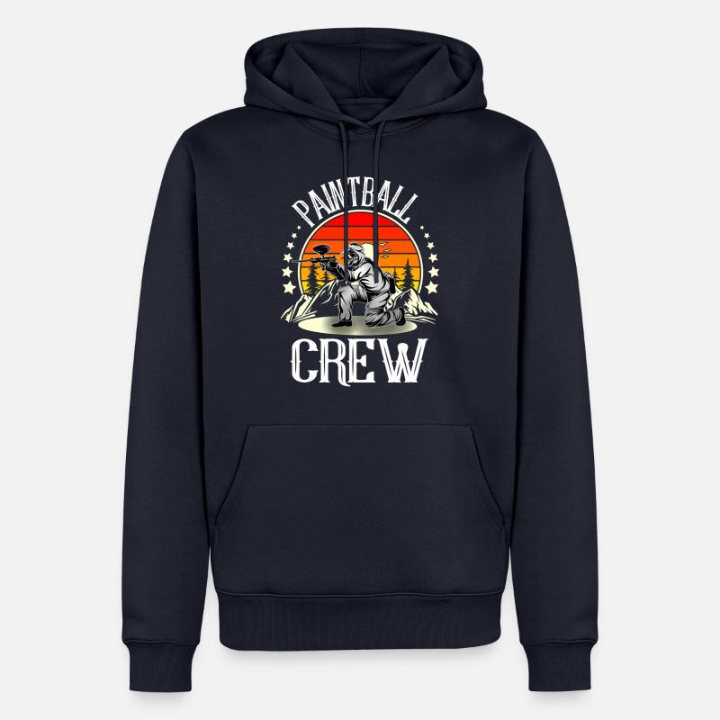 Équipe d’équipe de paintball - Sweat à capuche Premium bio Homme - bleu marine
