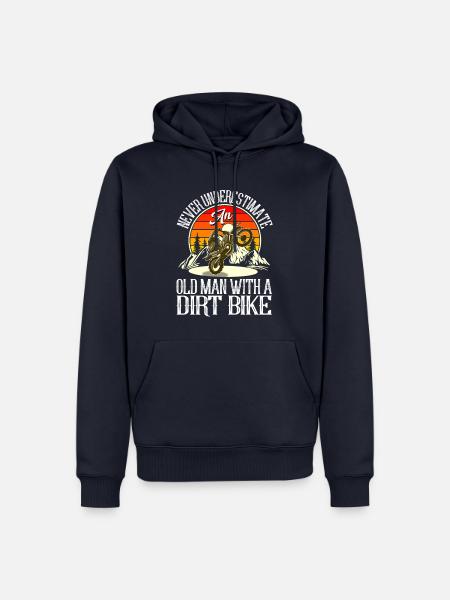 Motocross - Männer Premium Bio Hoodie - Navy