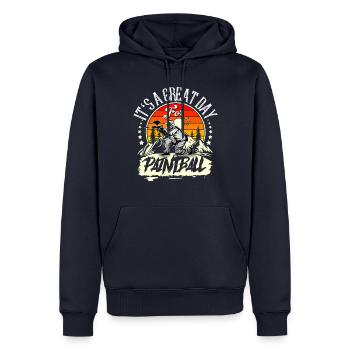 Paintball - Men’s Premium Organic Hoodie - navy - Front - Nico (187cm)