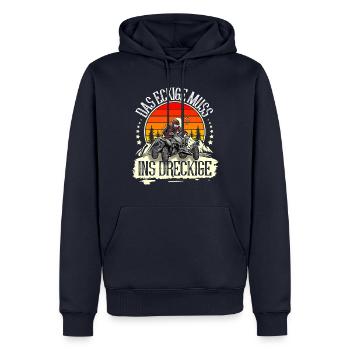 Quad ATV Offroad Quadfahrer - Männer Premium Bio Hoodie - Navy - Vorne - Nico (187cm)