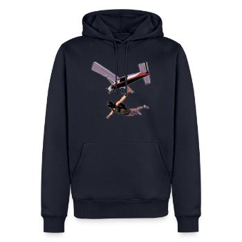 Skydiving Parachuting Parachute - Men’s Premium Organic Hoodie - navy - Front - Nico (187cm)