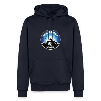 Skiing Winterberg Germany Blue - Men’s Premium Organic Hoodie - navy - Front - Nico (187cm)