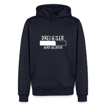 Drechsler Spruch Job Lustiges Drechsler Geschenk - Männer Premium Bio Hoodie - Navy - Vorne - Nico (187cm)