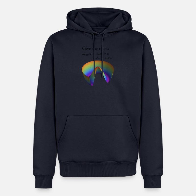 Give mass - Higgs Lagrange Dichte - Männer Premium Bio Hoodie - Navy