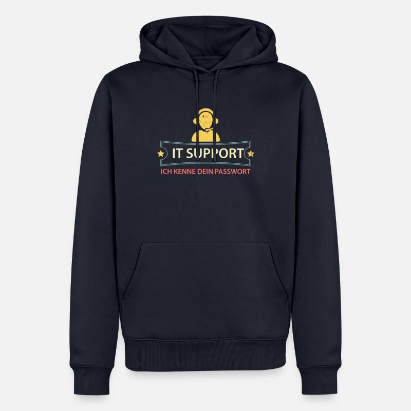 Ich Kenne Dein Passwort - Tech Support - Männer Premium Bio Hoodie - Navy