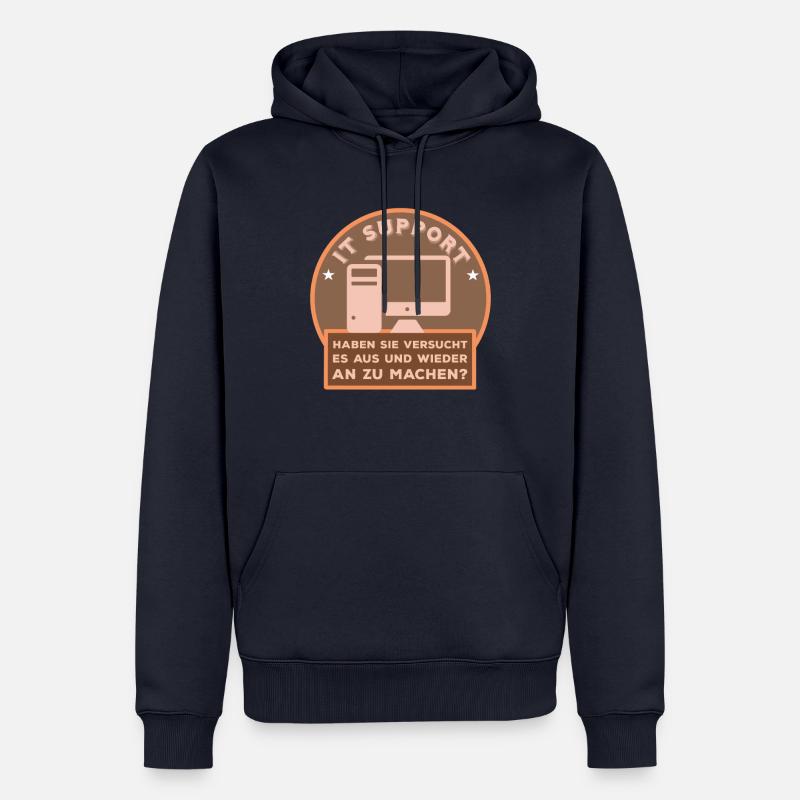 Computer - Tech Support - Männer Premium Bio Hoodie - Navy