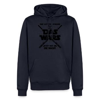 Das Wars - Ehe Hochzeit heiraten Ehemann Spruch - Männer Premium Bio Hoodie - Navy - Vorne - Nico (187cm)