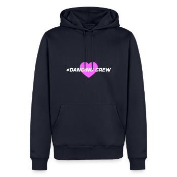 Cœur de l’équipe dansante - Sweat à capuche Premium bio Homme - bleu marine - Devant - Nico (187cm)