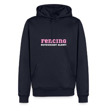 Fencing enthusiast alert! - Männer Premium Bio Hoodie - Navy - Vorne - Nico (187cm)