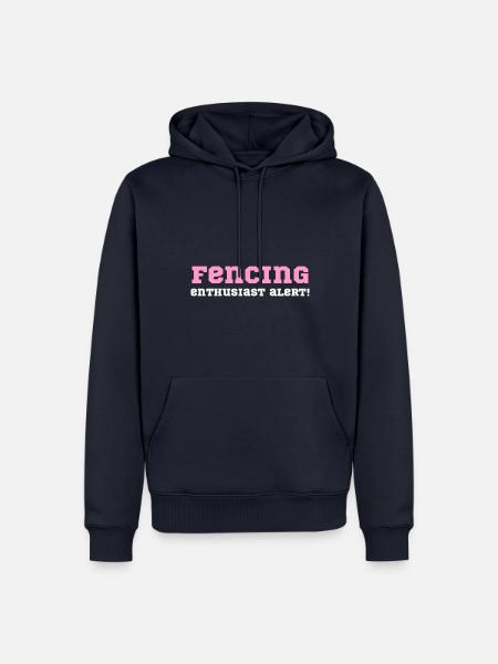 Fencing enthusiast alert! - Männer Premium Bio Hoodie - Navy