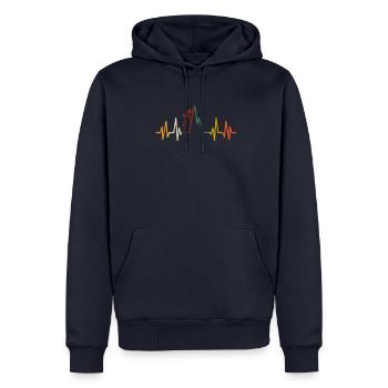 Boulder Escalade Alpinisme Escalade Cadeau d’Escalade - Sweat à capuche Premium bio Homme - bleu marine - Devant - Nico (187cm)