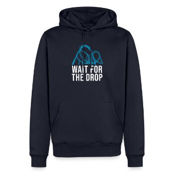 Achterbahn Retro Rollercoaster Freizeitpark Spruch - Männer Premium Bio Hoodie - Navy - Vorne - Nico (187cm)