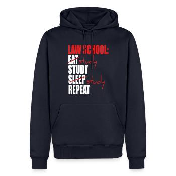 Law School Graduation Law Student Must Haves - Männer Premium Bio Hoodie - Navy - Vorne - Nico (187cm)