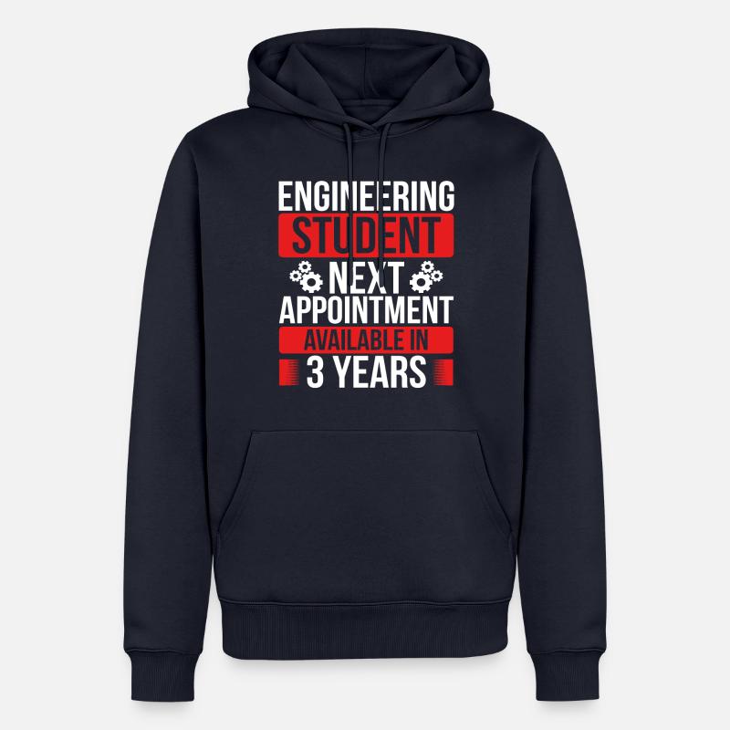 Engineering Student Study Engineering School - Männer Premium Bio Hoodie - Navy